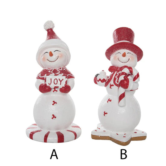Peppermint Cookie Snowman Figurine