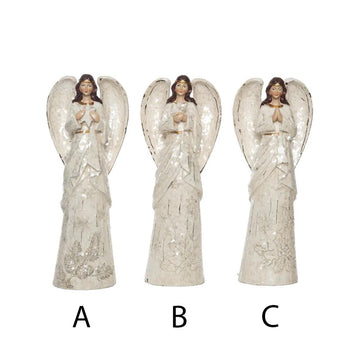 12in Peaceful Poinsettia Angel