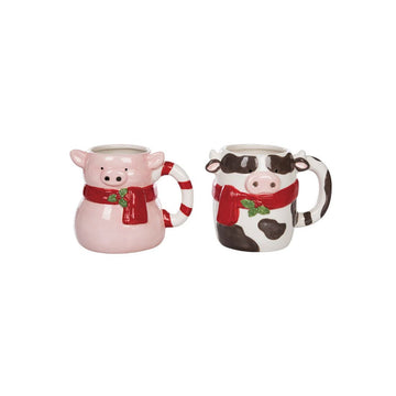 Christmas Cow Pig Mug - Christmas Place