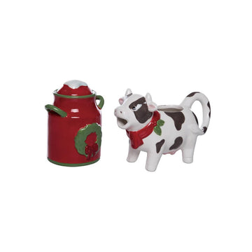 Holiday Homestead Cream And Sugar Set - Christmas Place