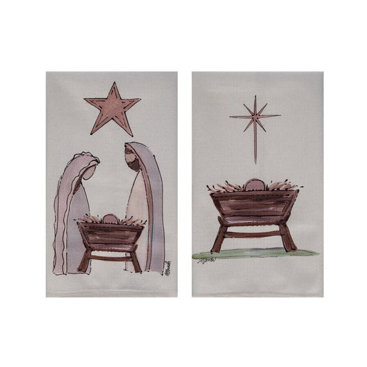 Nativity Cotton Towel - Christmas Place