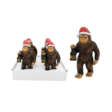 Mini Bigfoot With Lantern Christmas Figure - Christmas Place