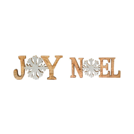 Wood Joy Noel Word Sign - Christmas Place
