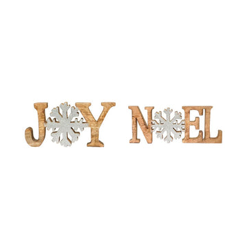 Wood Joy Noel Word Sign - Christmas Place
