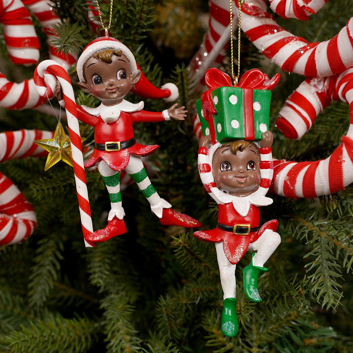 Resin Heritage Elf Ornament - Christmas Place