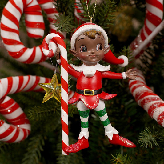 Resin Heritage Elf Ornament - Christmas Place