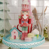 Pink Blue Nutcracker Pedestal Dome - Christmas Place
