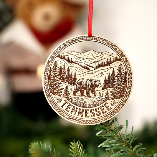 Tennessee Bear Ornament - Christmas Place