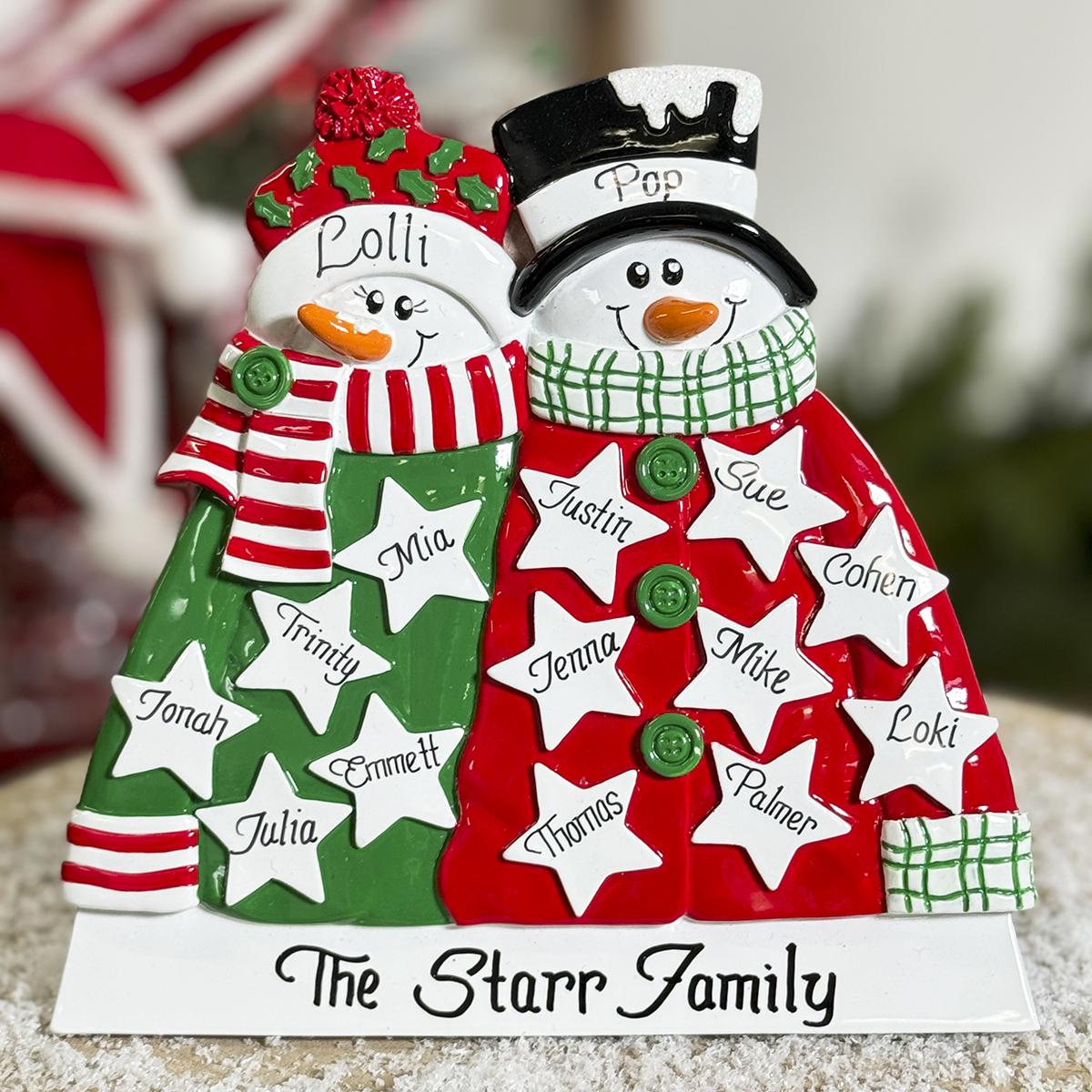 Country Snowman Table Top Personalized Decor – Christmas Place