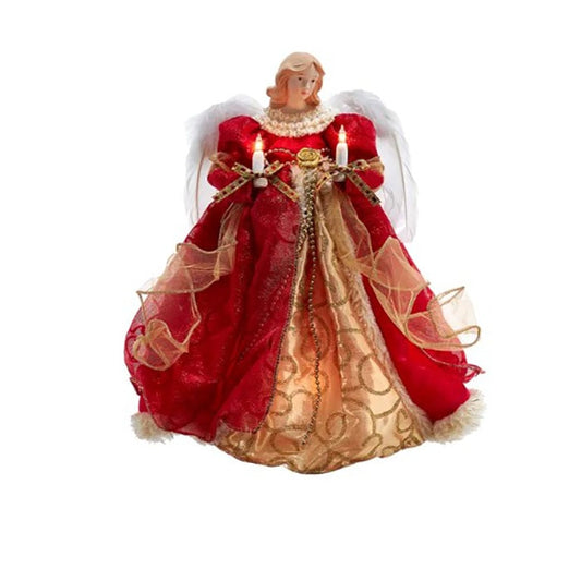 14 Inch Red Angel Tree Topper