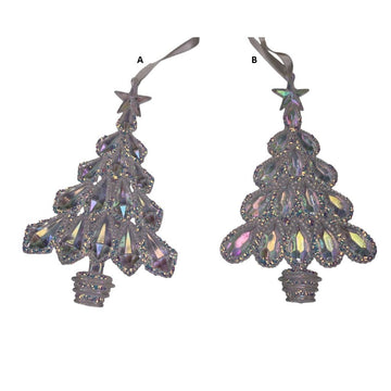 Iridescent Tree Christmas Ornaments Two Styles - Christmas Place