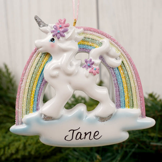 Unicorn and Rainbow Ornament - Christmas Place