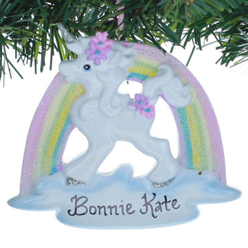 Unicorn and Rainbow Christmas Ornament - Christmas Place