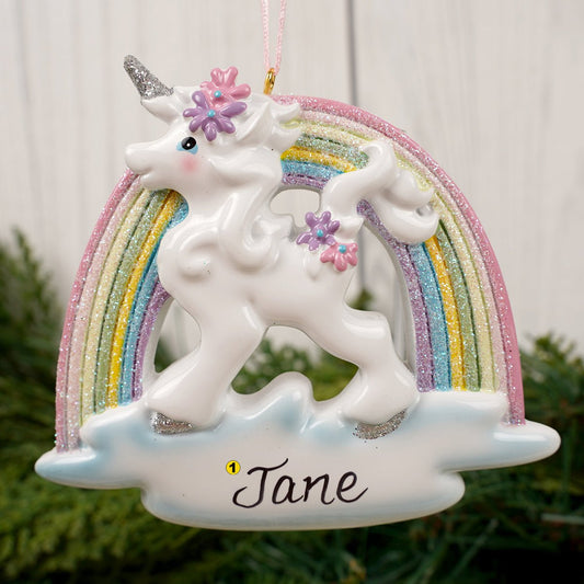 Unicorn and Rainbow Ornament - Christmas Place