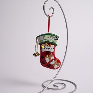 4in Puppy's First Stocking - Christmas Place