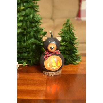 8in Medium Brookes Bear Gourd - Christmas Place