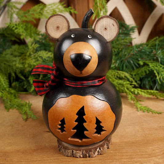 8in Medium Brookes Bear Gourd - Christmas Place
