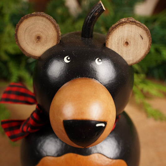 8in Medium Brookes Bear Gourd - Christmas Place