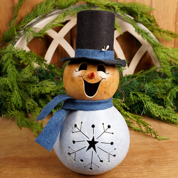 Gabriel Snowman Gourd - Christmas Place