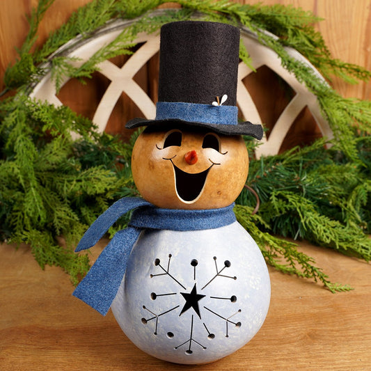 Gabriel Snowman Gourd - Christmas Place