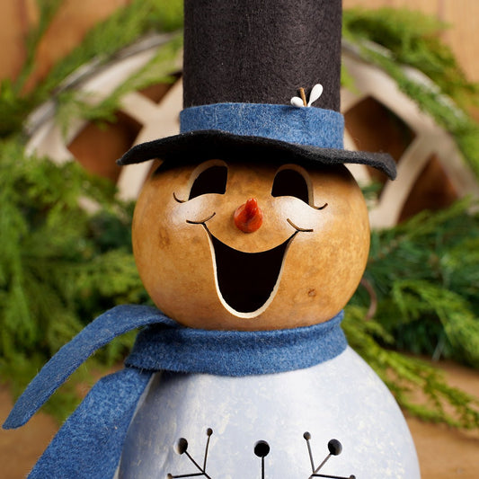 Gabriel Snowman Gourd - Christmas Place