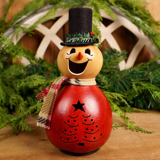 Joel Mini Snowman Meadowbrooke Gourds Christmas Decor - Christmas Place