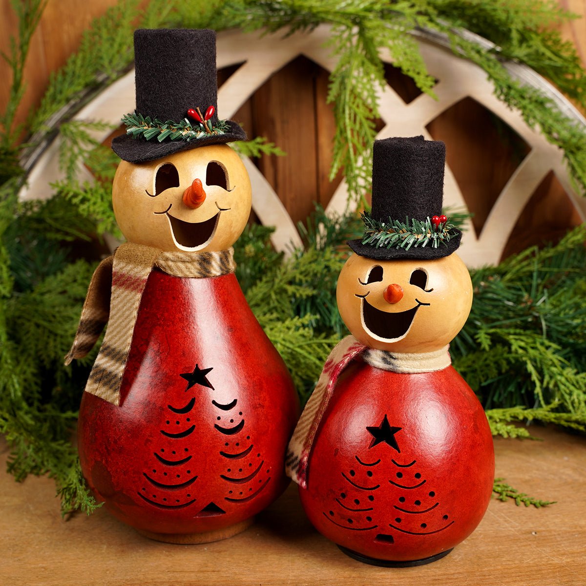 食品サンプル　ミニスノーマンタルト　Man Joel Mini Snowman Meadowbrooke Gourds – Christmas Place