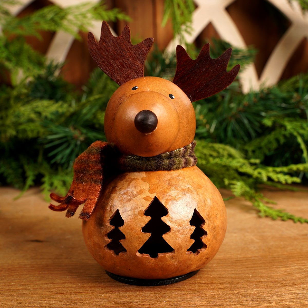 7.5in Small Miles Moose Gourd - Christmas Place