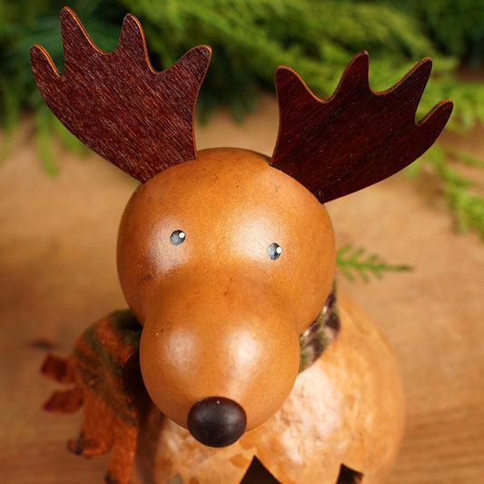 7.5in Small Miles Moose Gourd - Christmas Place