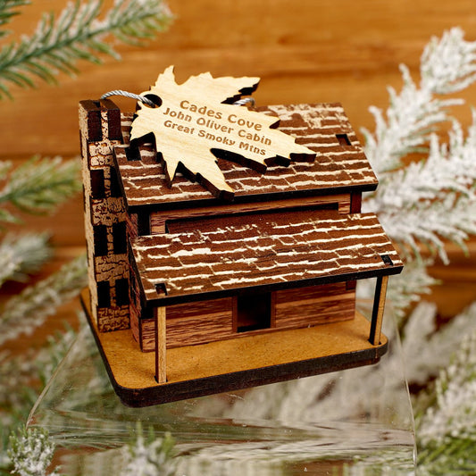 Cades Cove Cabin Ornament - Christmas Place