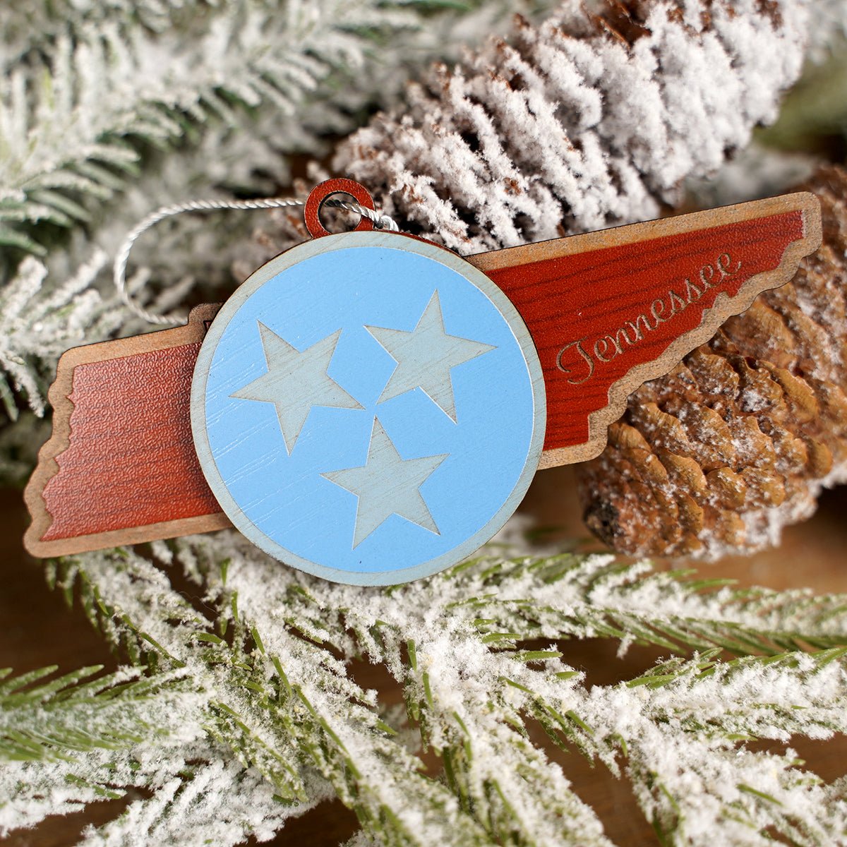 Tennessee Tri Star State Ornament - Christmas Place