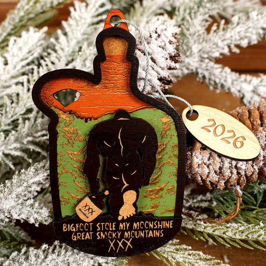 Bigfoot Moonshine Ornament - Christmas Place