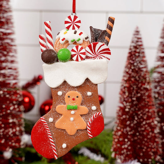 Gingerbread Stocking Ornament - Christmas Place