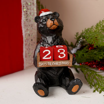 6.5Inch Santa Hat Bear Countdown
