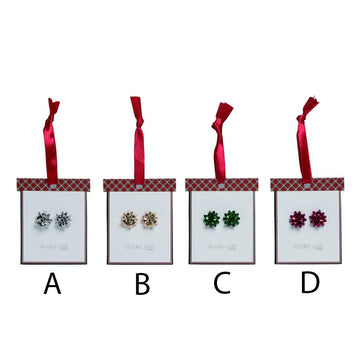 Christmas Bow Earrings