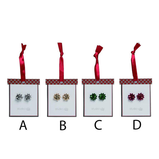 Christmas Bow Earrings