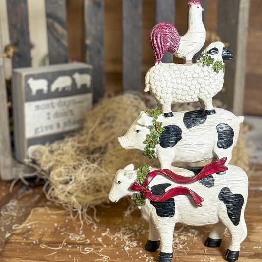 Merry Stacked Farm Animals
