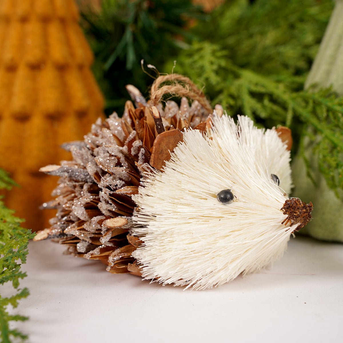 Sisal Hedgehog Ornament - Christmas Place