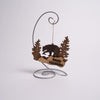 Smoky Mountains Wood Bear Ornament - Christmas Place