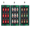 Mini Glass Drop Ornament Set of 9