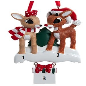 Rudolph and Clarice Family of 3 - Christmas Place