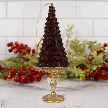 7Inch Chocolate Tree Cream Cake Ornament