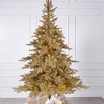 Tiffany Gold Glitter Fir Christmas Tree