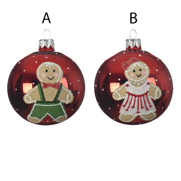 Glass Gingerbread Ornament