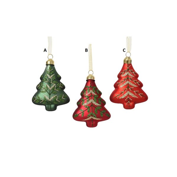 Glass Tree Ornament