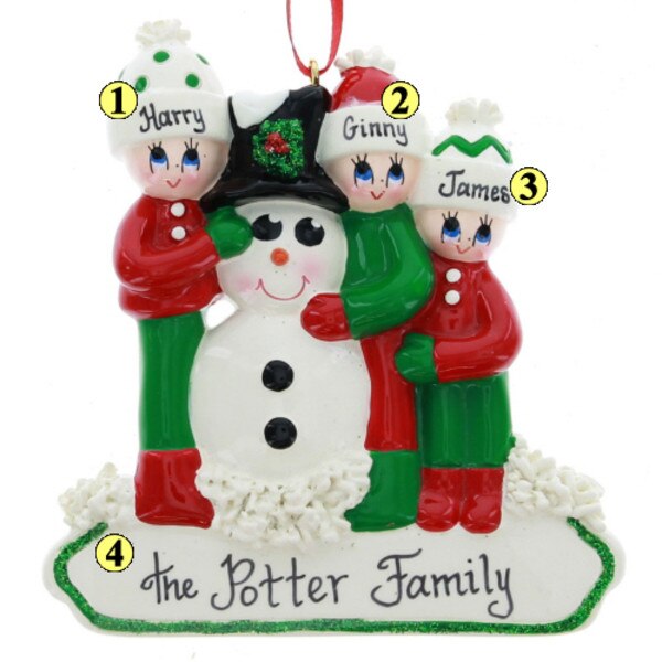 Making a Snowman Family of 3