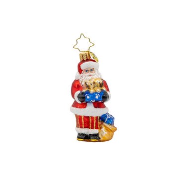 Santas Pug Palooza Gem Ornament