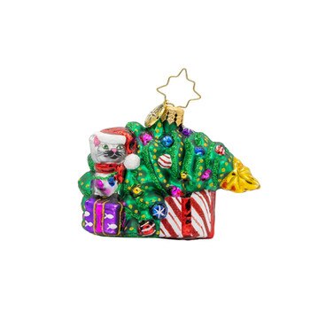 Festive Feline Fiasco Gem Ornament