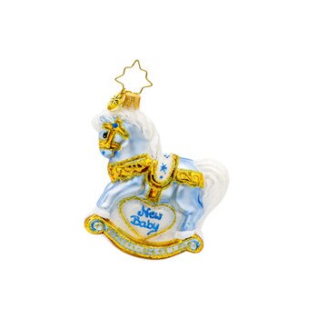Babys Christmas Foal Gem Ornament