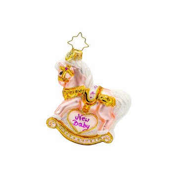 Babys Christmas Filly Gem Ornament